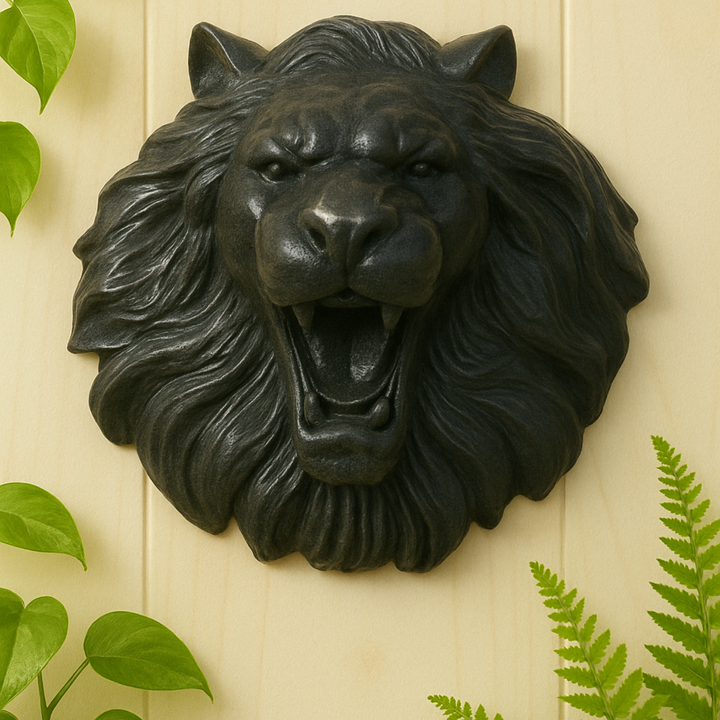 Shungite Lion Plaque – Strength, Protection & Root Chakra Power