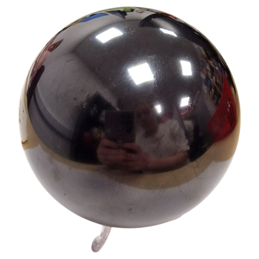 Polished Shungite sphere – 90mm grounding crystal for spiritual and environmental harmony