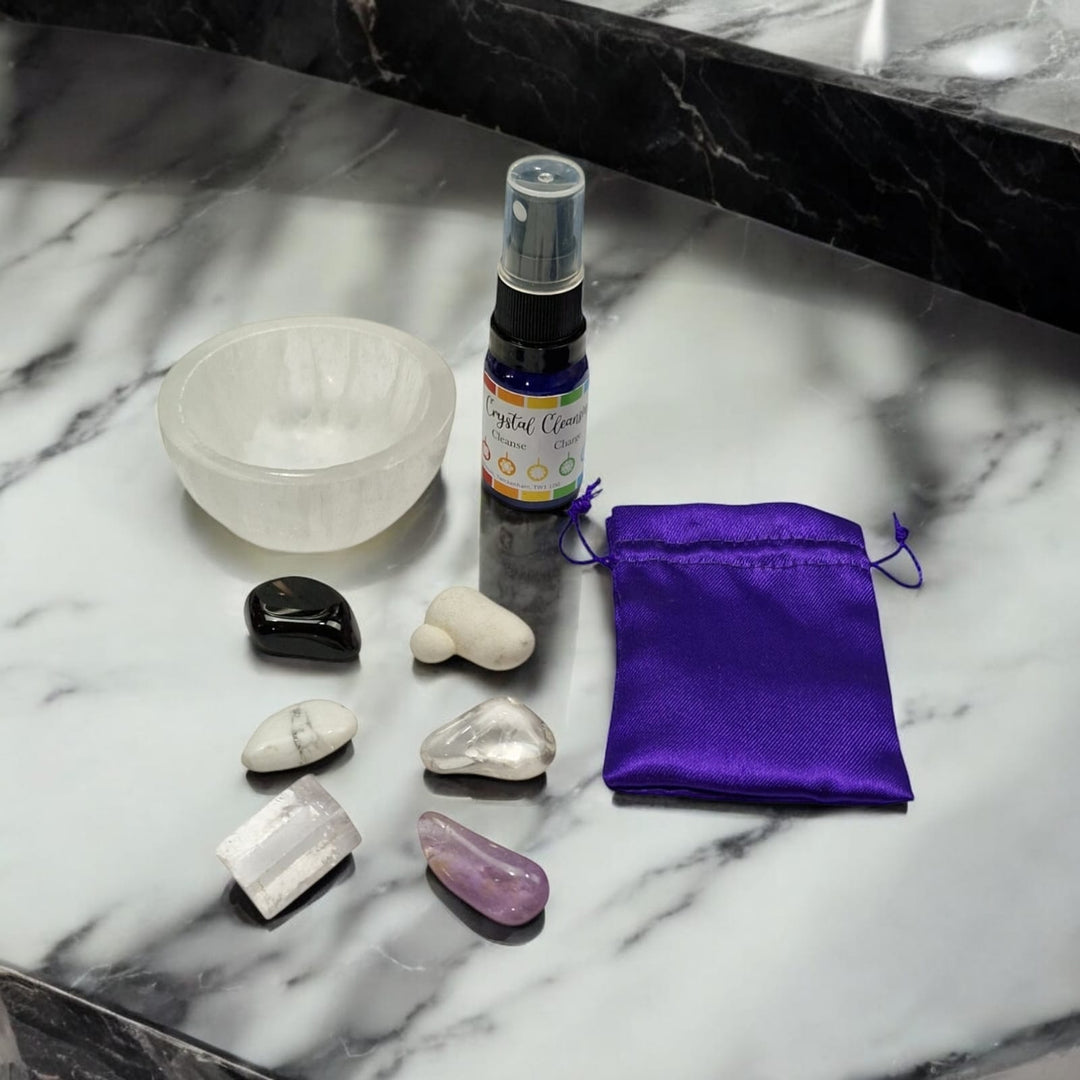 Sleep & Serenity Crystal Healing Set: Restful Nights & Peaceful Dreams
