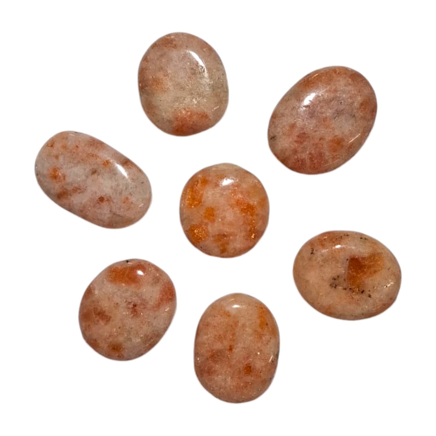 Sunstone Mini Oval – a warm golden-orange crystal known for promoting positivity, empowerment, and creativity. Ideal for boosting confidence and attracting abundance
