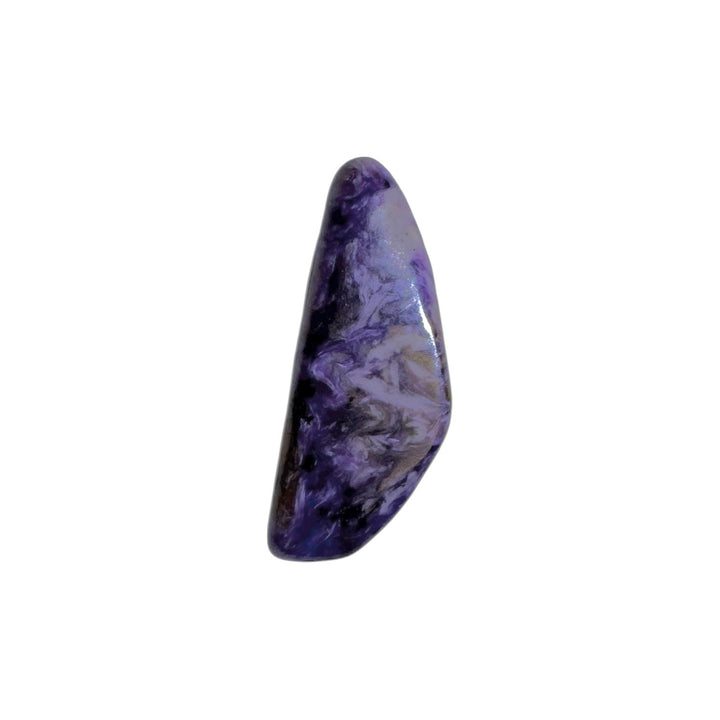 GeoFossils Tiffany Stone Drilled Tumble Stone – rare purple and cream crystal from Utah with drilled hole for jewellery, intuition, and spiritual growth.