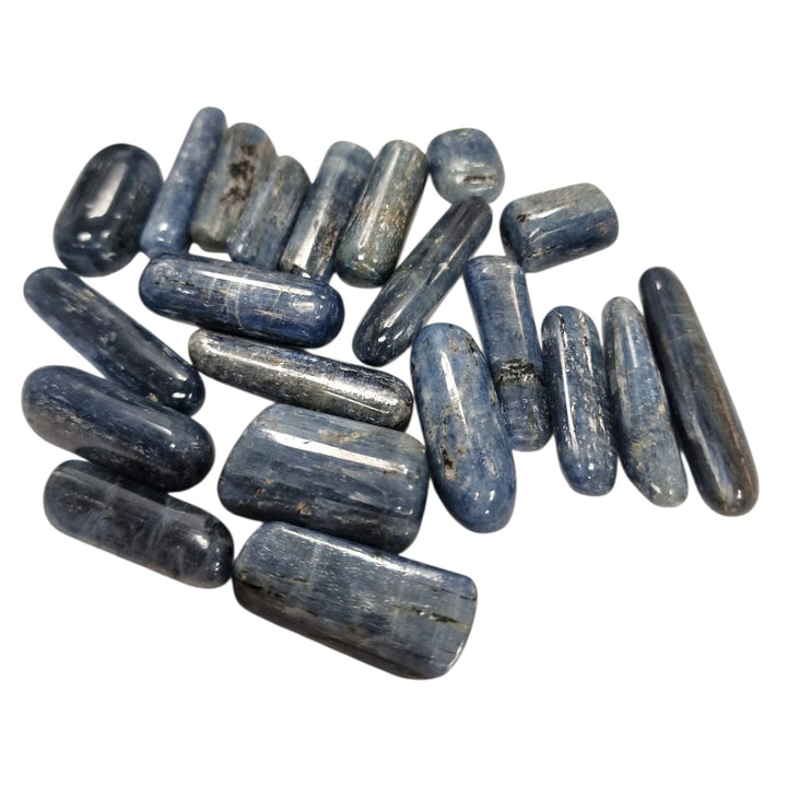 GeoFossils Blue Kyanite Polished Fingers – Throat Chakra Crystal for Alignment, Communication and Mental Clarity