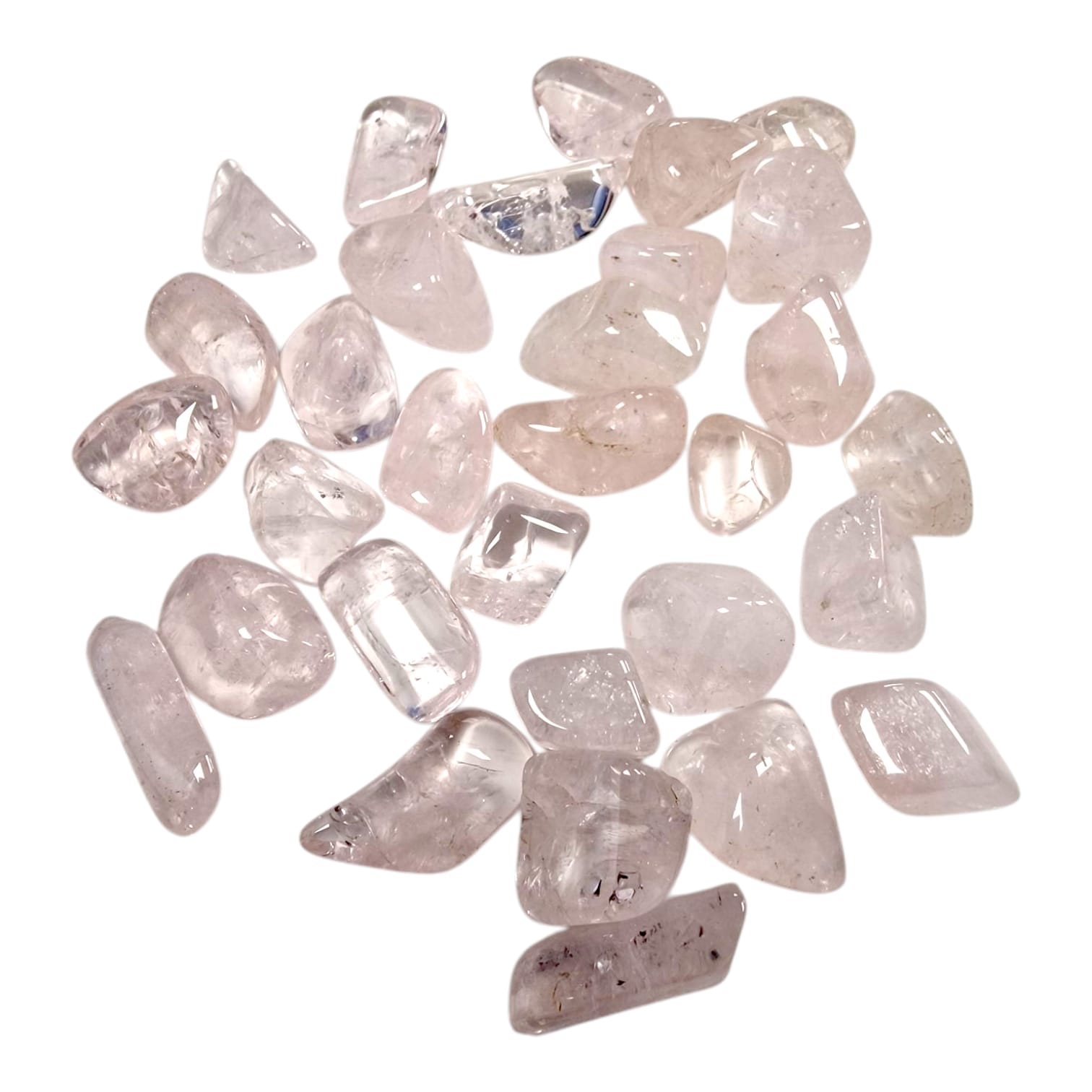 GeoFossils Pink Danburite Rare Tumble Stone, a soft pink crystal for emotional healing, heart connection, and spiritual peace.