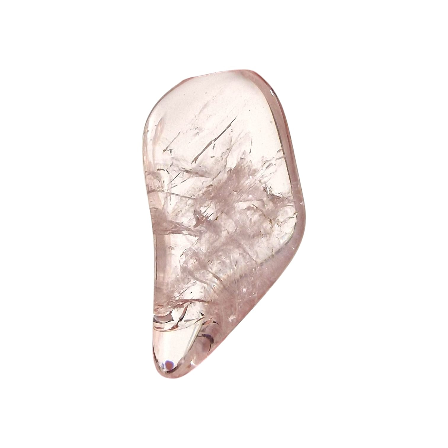 GeoFossils Pink Danburite Rare Tumble Stone, a soft pink crystal for emotional healing, heart connection, and spiritual peace.