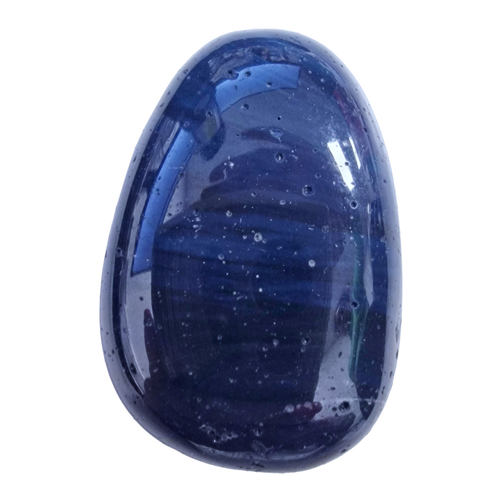 Rare Sieber Agate tumble stone, drilled and polished, known for grounding energy and sourced from the Harz Mountains of Germany.
