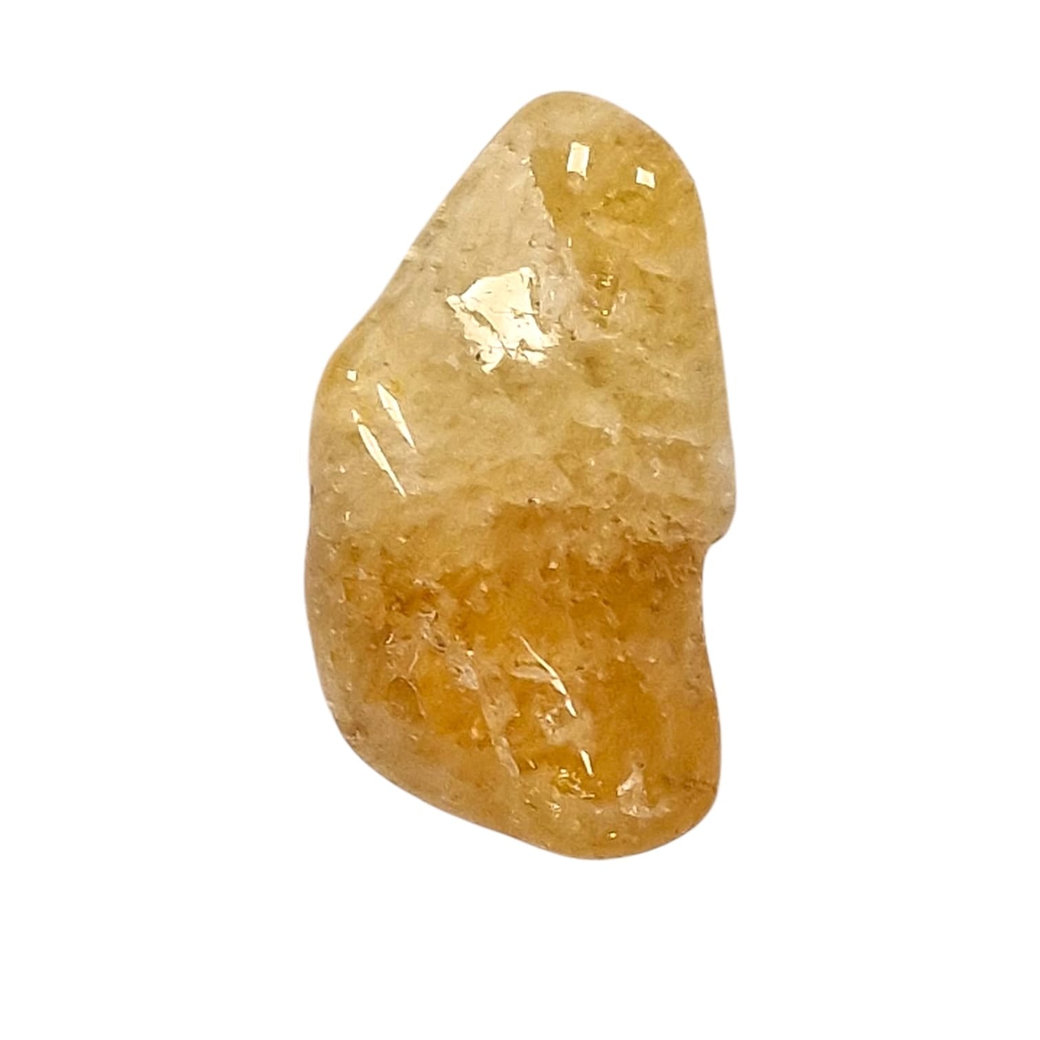 GeoFossils Golden Beryl (Heliodor) Tumble Stone, a radiant yellow crystal for clarity, confidence, and empowered manifestation.