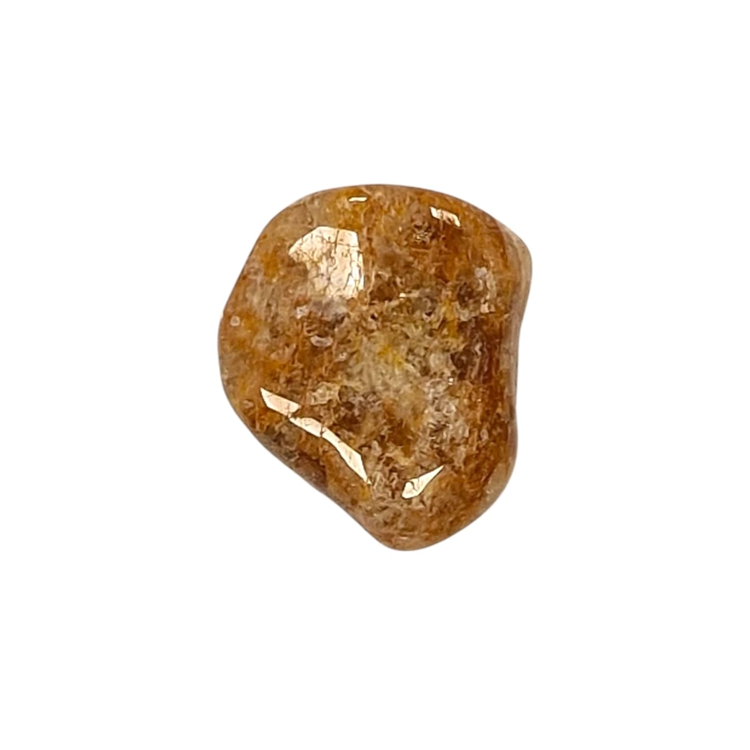 GeoFossils Golden Beryl (Heliodor) Tumble Stone, a radiant yellow crystal for clarity, confidence, and empowered manifestation.