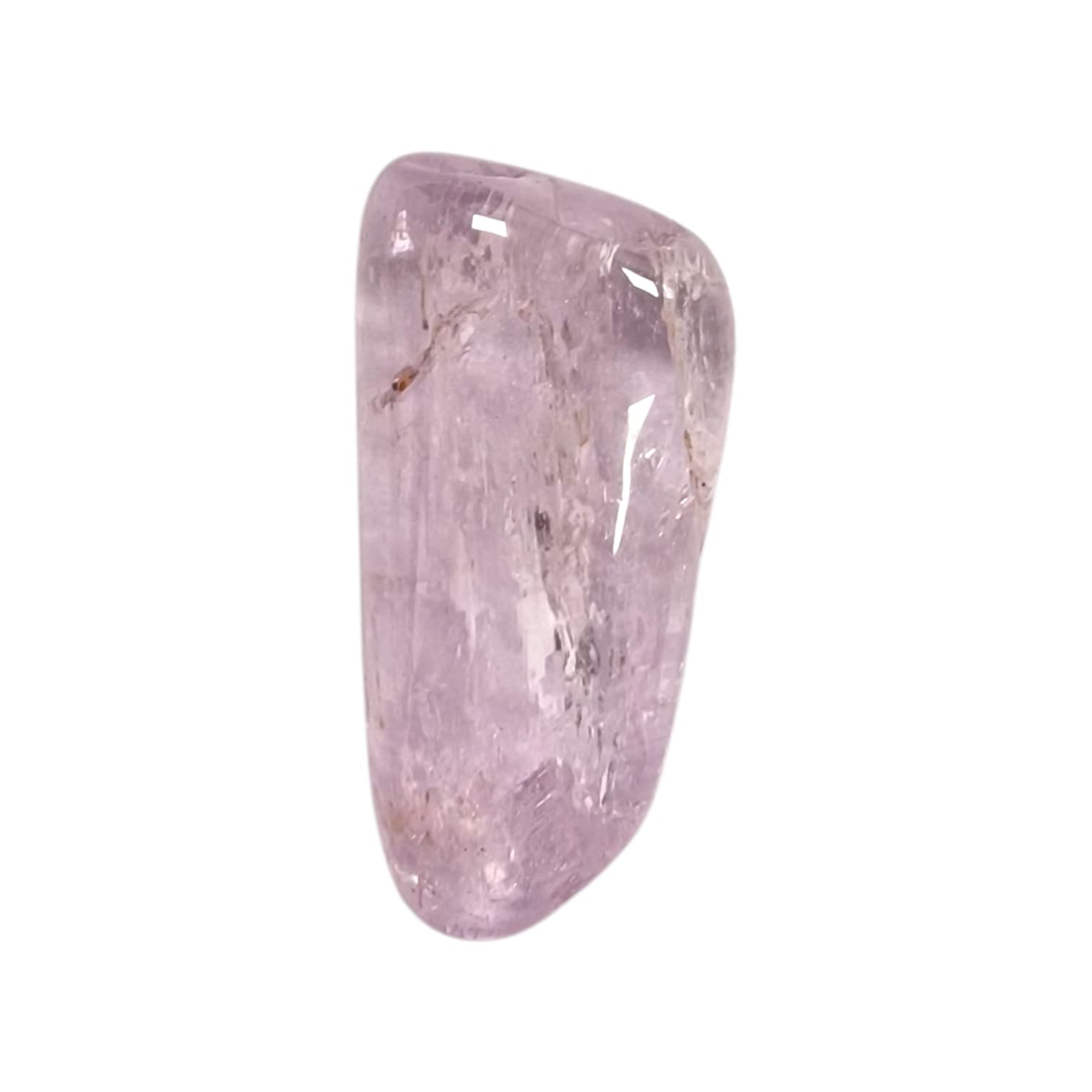 GeoFossils Kunzite Tumble Stone AA Grade, a high-quality pink crystal for love, emotional healing, and spiritual connection.