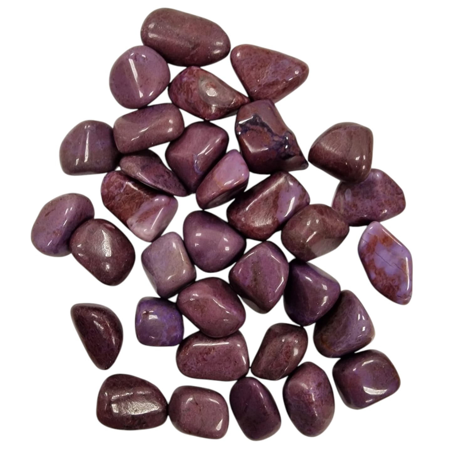 GeoFossils Lavender Jade Tumble Stone, a rare lilac-hued jadeite crystal for emotional healing, inner peace, and spiritual clarity.