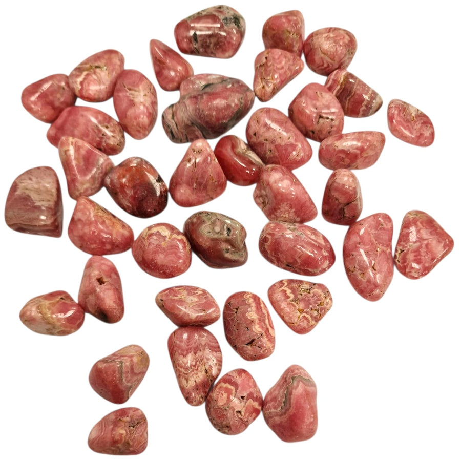 GeoFossils Rhodochrosite Tumble Stone – Polished Pink Crystal for Heart Chakra Healing and Emotional Recovery