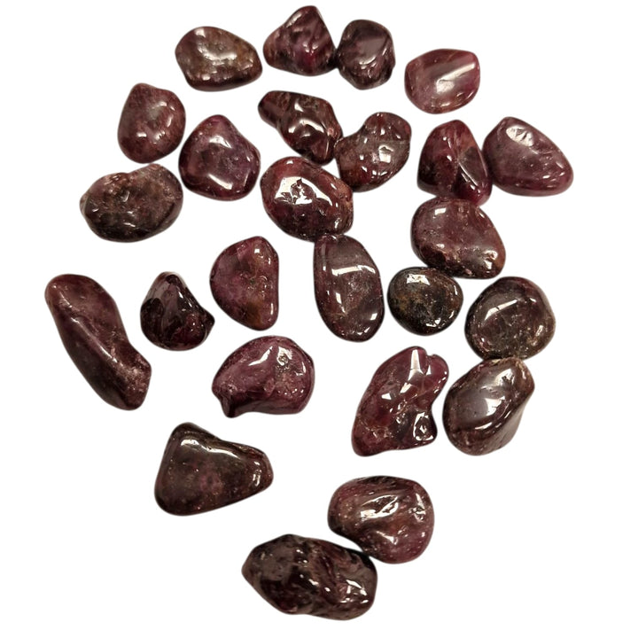 GeoFossils Rhodolite Tumble Stone – Polished Deep Raspberry Crystal for Emotional Healing, Creativity and Heart Chakra Balance