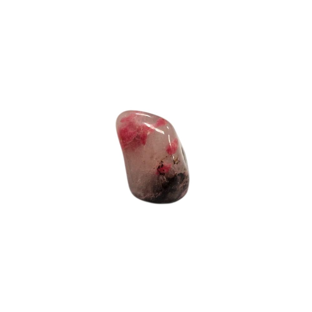 GeoFossils Rhodonite in Quartz Tumble Stone – AA Grade Polished Crystal for Heart Chakra Healing and Emotional Balance