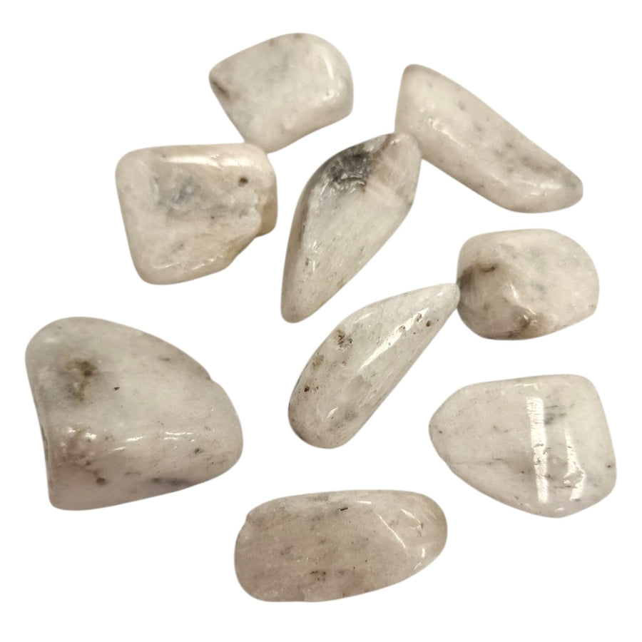 Strontianite Tumble Stone – Crystal of Lightness, Mental Clarity and Energetic Expansion – polished tumble stone for crystal healing and meditation