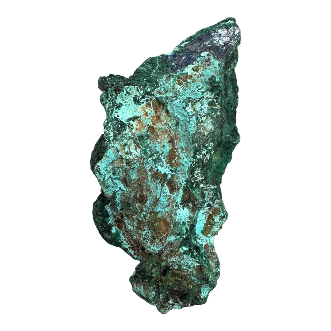 Rare Congo Velvet Malachite display piece featuring fibrous crystal textures and natural copper mineralisation.