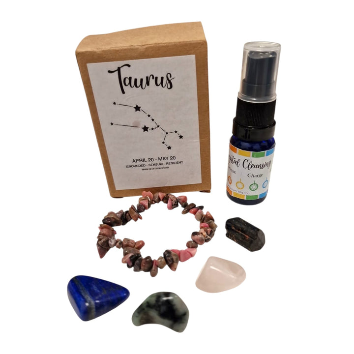 Taurus Zodiac Crystal Set – Love, Stability and Heart-Centred Strength