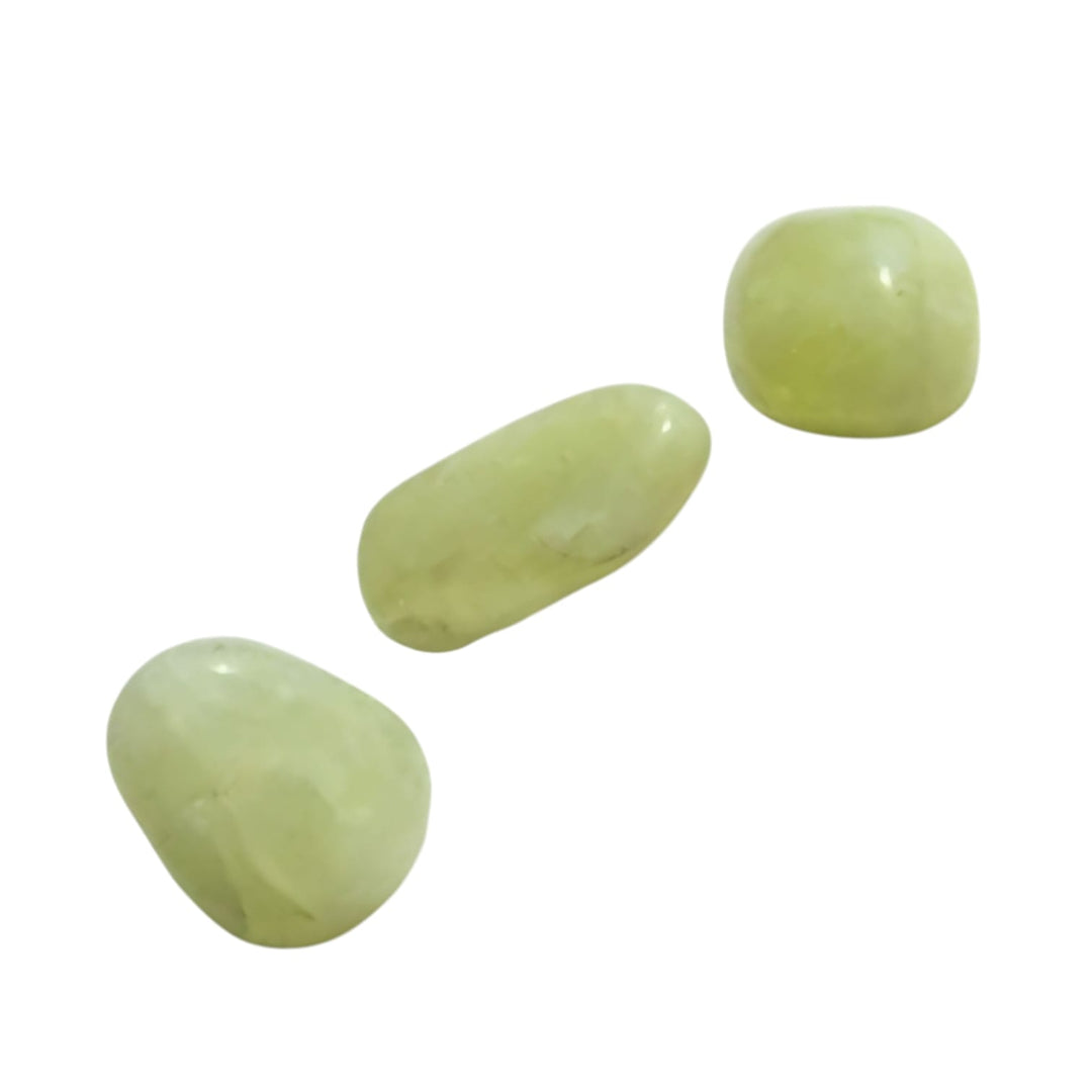 GeoFossils Sulphur in Quartz Tumble Stone, a vibrant yellow crystal for purification, confidence, and transformative energy.