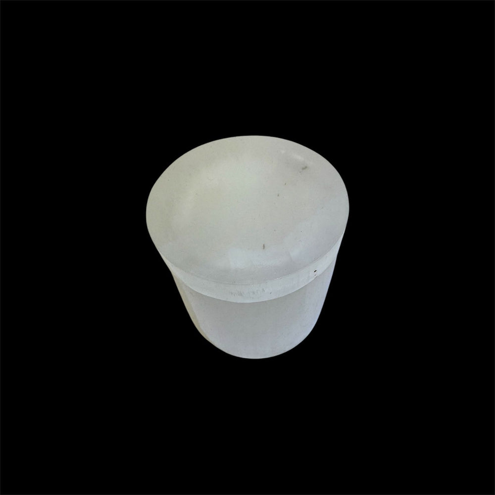GeoFossils polished Selenite Round Charging Box with Lid, crafted from Moroccan Selenite for storing and energetically charging crystals and jewellery.