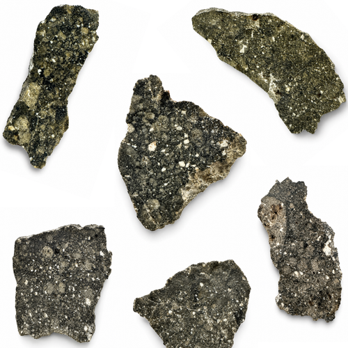 Rotating video of the exact Timimoun 002 polished diogenite meteorite slice, highlighting its natural crystalline texture, polished surface and geological features from multiple viewing angles.