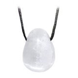 Selenite Drilled Tumble Stone