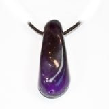 Amethyst Polished Drilled Tumble Stone Purple smooth, shiny, polished tumble stone