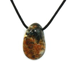 Merlinite Drilled Tumbled Stone