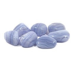 Blue Lace Agate Tumble Stone (25-30mm) 5 Pack