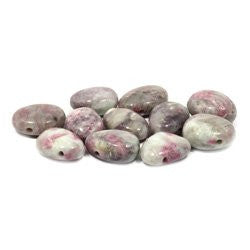 Rubellite Drilled Tumble Stone