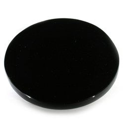 GeoFossils Black Obsidian Scrying Mirror 10cm