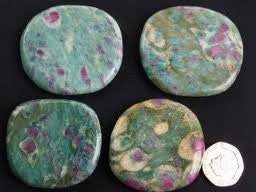 Ruby Fuchsite Tumbled Crystal Healing Pocket Stone