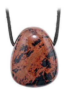 Obsidian - Mahogany Drilled Tumble Stone