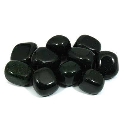 Green Goldstone Tumble Stone (20-25mm)