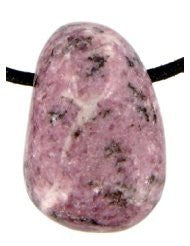 Lepidolite Drilled Tumble Stone