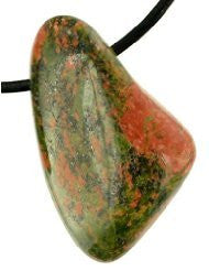 Unakite Drilled Tumble Stone