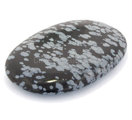 Snowflake Obsidian Palm Stone