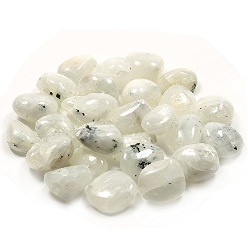 Rainbow Moonstone Tumble Stone – Crystal for Intuition, Balance & Spiritual Light – polished tumble stone for crystal healing and meditation
