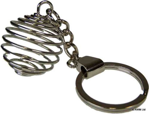 Spiral Cage Keyring ~ 25mm