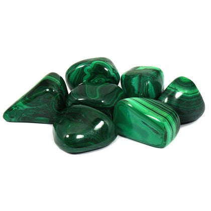 Malachite Tumble Stone (25-30mm) Single Stone