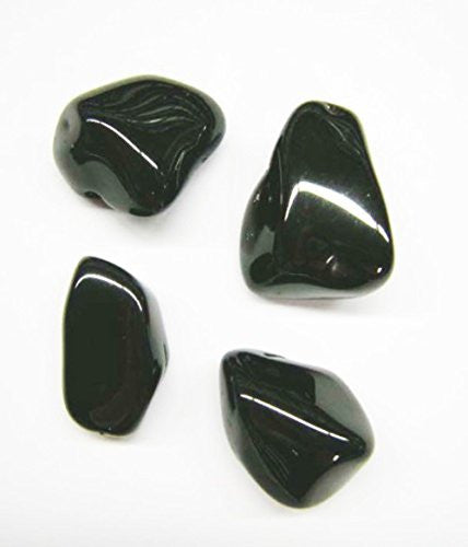 Black, polished, smooth, shiny and angular stones