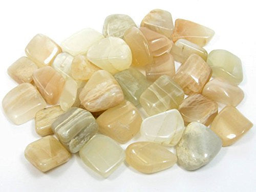Cream Moonstone Tumble Stone 20-25mm