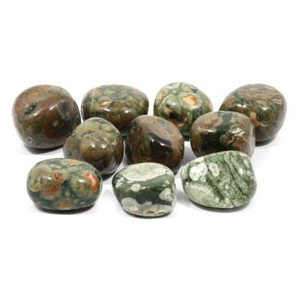 Rainforest Rhyolite Polished Healing Crystal Tumble Stone
