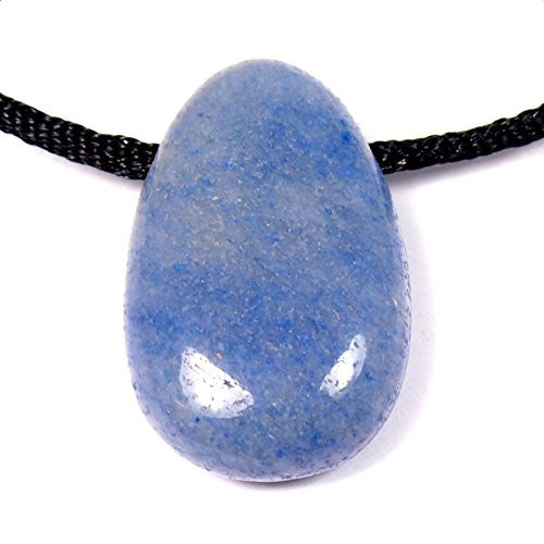Blue Quartz Polished Drilled Tumble Stone