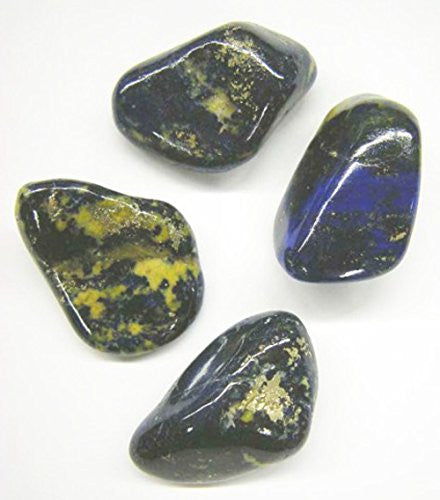 Lapis Lazuli with Sulphur Tumble Stone 20-25mm Single