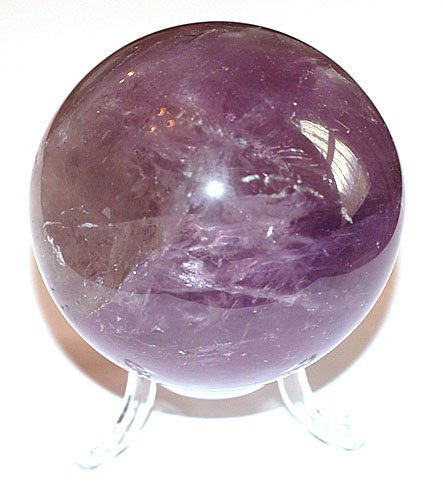 Crystal Ball - Sphere in Genuine Amethyst Quartz crystal - 40mm