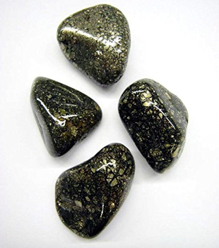 Marcasite Ascension Tumble Stone Single – polished tumble stone for crystal healing and meditation