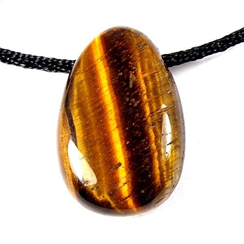 Golden Tigers Eye Drilled Tumble Stone