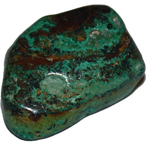 GeoFossils Eilat Stone Tumble Stone, a rare blue-green crystal from Israel for peace, emotional healing, and heart-centred communication.