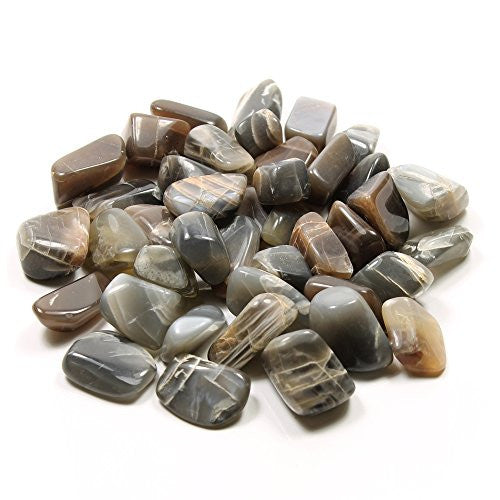 Black Moonstone Polished Tumble Stone 20-25mm