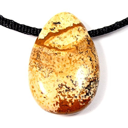 Picture Jasper Drilled Tumble Stone
