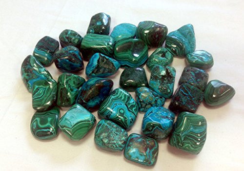 Malacolla (Malachite & Chrysocolla) Tumble Stone 30-40mm