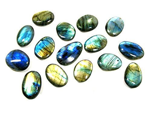 Labradorite Oval Palm Stone Cabochon 30-40mm